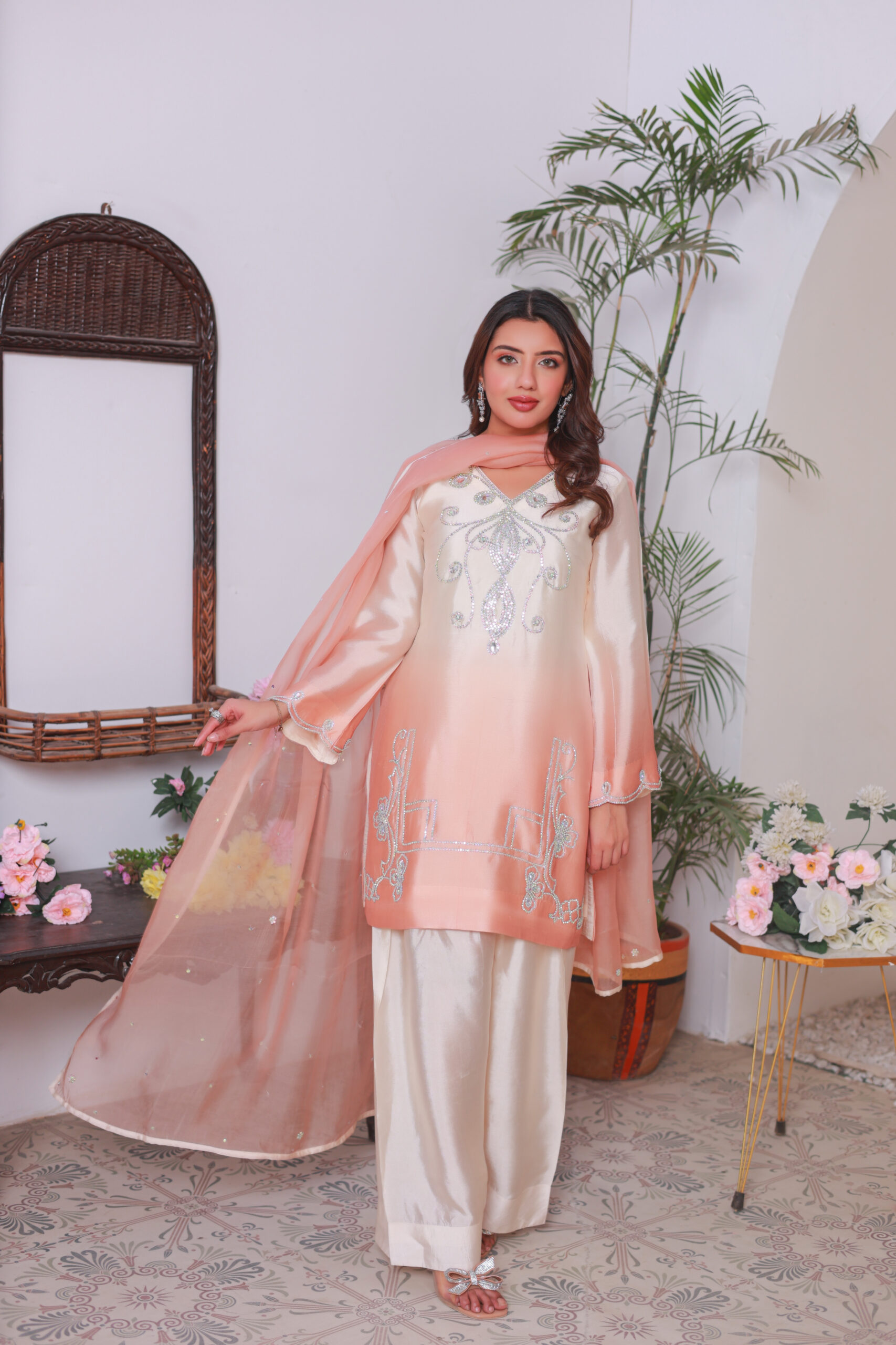 Alaya Ombre Farshi Shalwar Dress